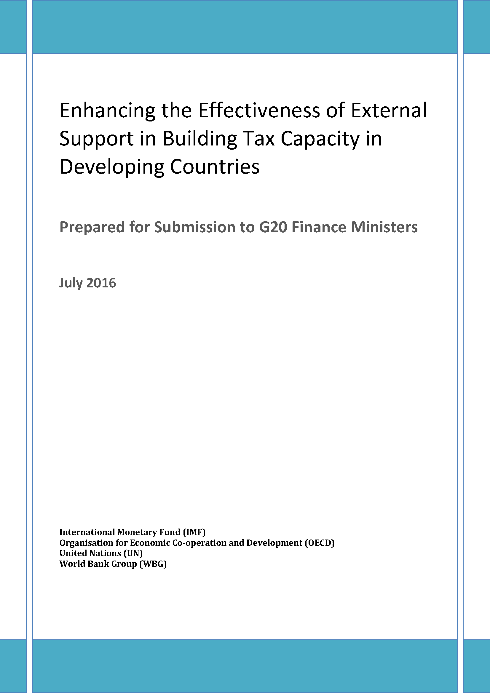 Enhancing the effectiveness of external support in building tax ...